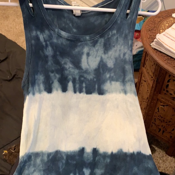 Free People - We the Free blue Tie dye tank. Size small. - Picture 4 of 4